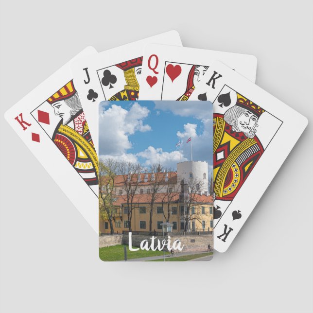 Baraja De Cartas Castillo Riga en Riga, Letonia (Reverso)
