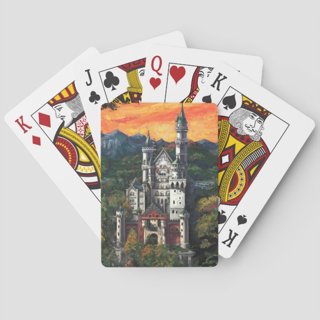 Baraja De Cartas Castle Schloss Neuschwanstein (Reverso)