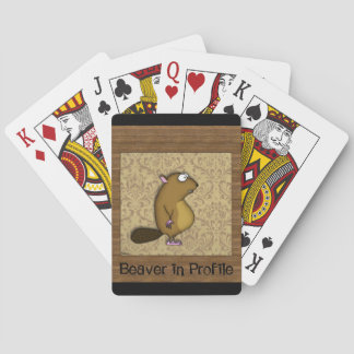 Baraja De Cartas castor en perfil