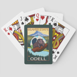 Baraja De Cartas Castor y capilla del Mt. - Odell, Oregon