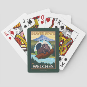 Baraja De Cartas Castor y capilla del Mt. - Welches, Oregon