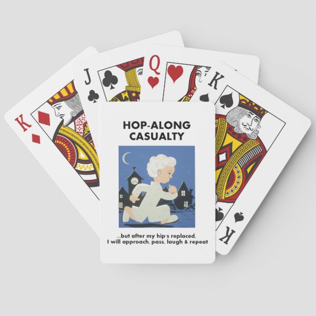 Baraja De Cartas Casualidad de Hop-Along - Hasta que la cadera sea  (Reverso)
