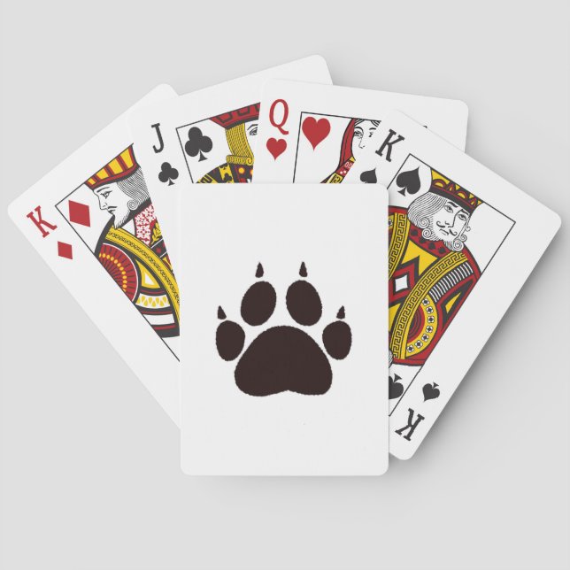 Baraja De Cartas Cat Paw Prints (Reverso)
