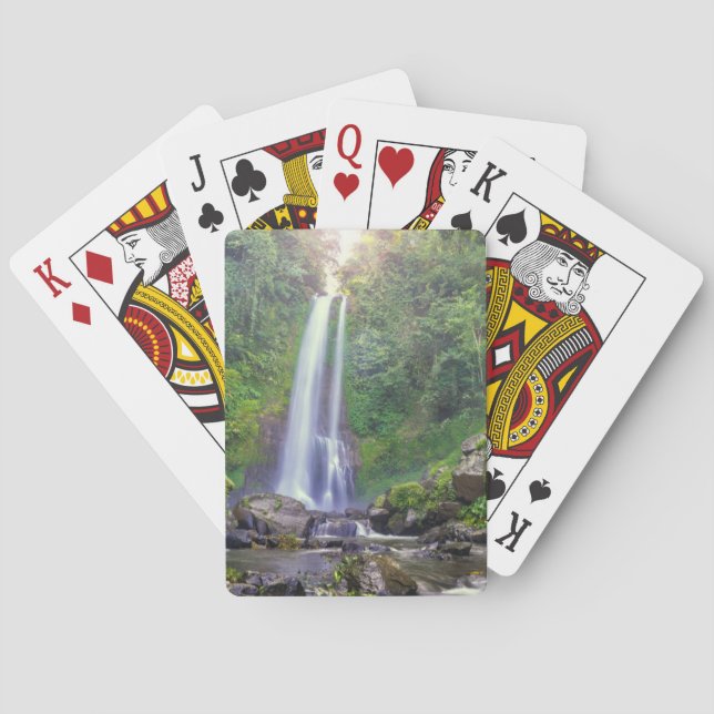 Baraja De Cartas Cataratas | Bali, Indonesia (Reverso)