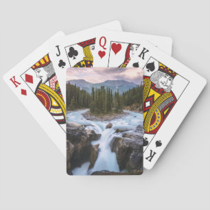 Baraja De Cartas Cataratas de Sunwapta   Parque nacional Jasper