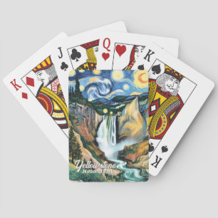 Baraja De Cartas Cataratas inferiores personalizadas de Yellowstone