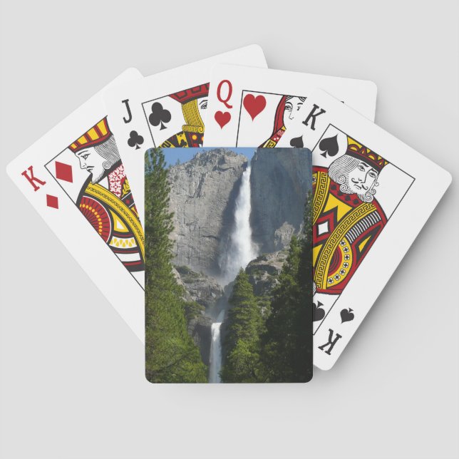 Baraja De Cartas Cataratas Yosemite II del Parque Nacional Yosemite (Reverso)