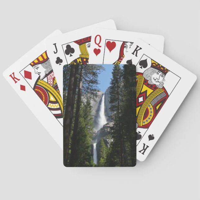 Baraja De Cartas Cataratas Yosemite y paisajes de Woods fotográfico (Reverso)