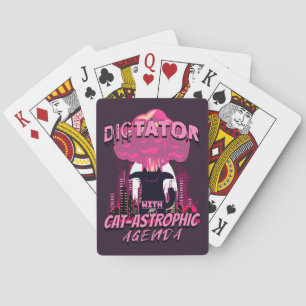 Baraja De Cartas Catastrófica Cita de Gato Enfadado