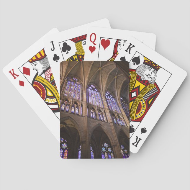 Baraja De Cartas Catedral de León, vidrieras interiores (Reverso)