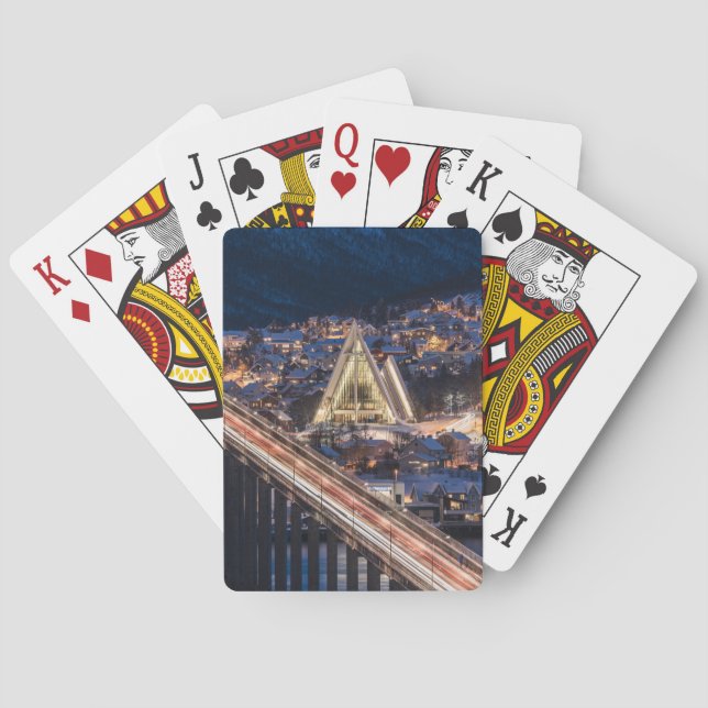 Baraja De Cartas Catedral del Ártico de Tromso (Reverso)