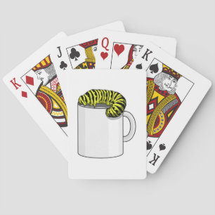 Baraja De Cartas Caterpillar con Mug