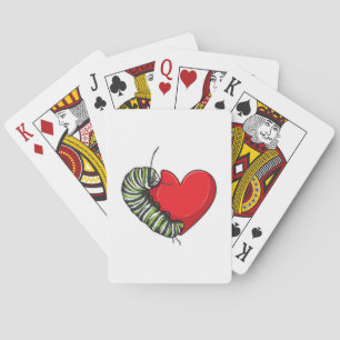 Baraja De Cartas Caterpillar Love Heart