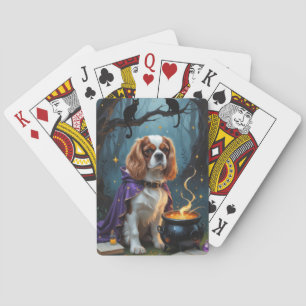 Baraja De Cartas Cavalier King Charles Spaniel Whimsical Halloween