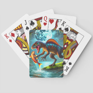 Baraja De Cartas Caza de dinosaurios para peces