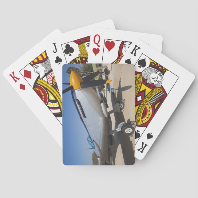 Baraja De Cartas Caza Spitfire de fabricación británica (Reverso)