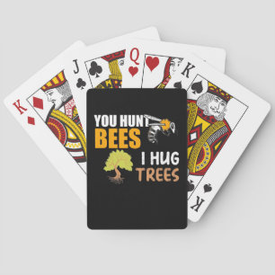 Baraja De Cartas Cazas abejas que abraza árboles