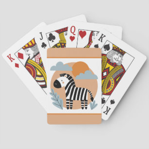 Baraja De Cartas Cebra caprichosa influenciada por Escandinavia