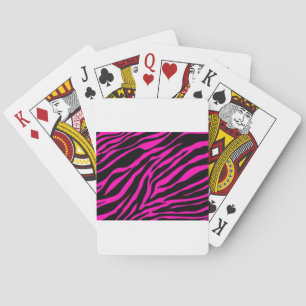 Baraja De Cartas cebra rosa