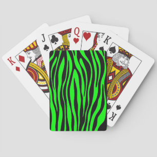 Baraja De Cartas Cebra Verde Lima