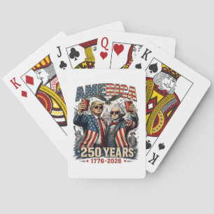 Baraja De Cartas Celebración Patriótica América 250 Años