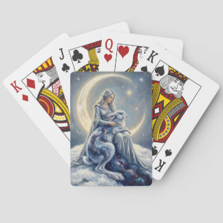 Baraja De Cartas Celestial Galaxy Hare Moon Goddess Fantasy Art
