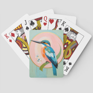 Baraja De Cartas Celestial Kingfisher: A Study in Azure and Gold