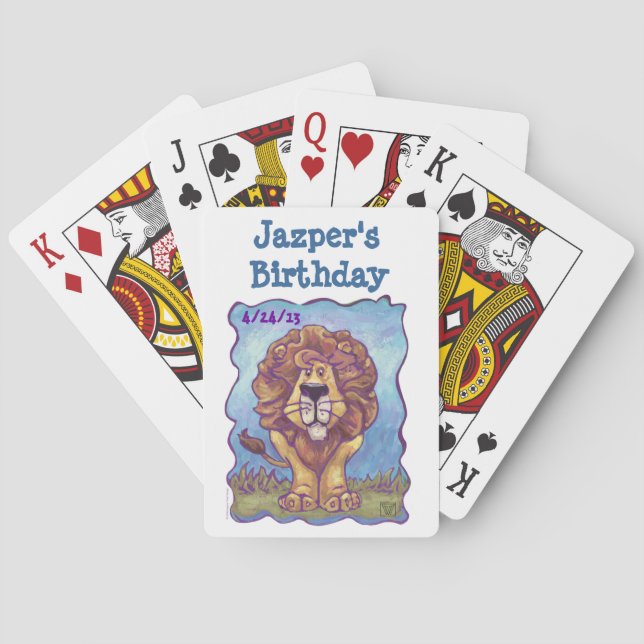 Baraja De Cartas Centro de Fiesta de Leones (Reverso)