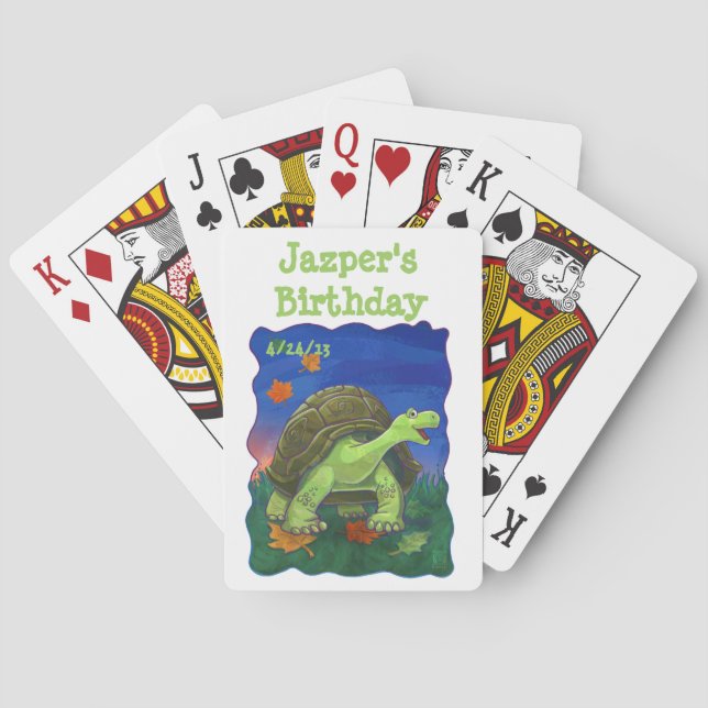 Baraja De Cartas Centro de Fiestas de Tortoise (Reverso)