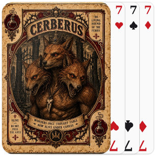 Baraja De Cartas Cérbero, Monstruos de Circo Antiguo