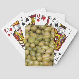Baraja De Cartas Cerca De Las Olivas Verdes