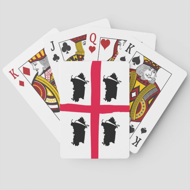 Baraja De Cartas Cerdeña, 4 voltes (Reverso)