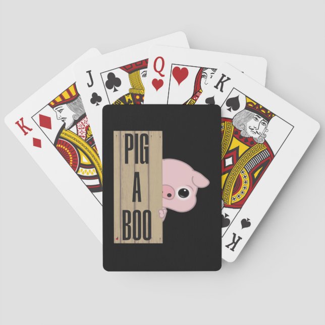 Baraja De Cartas Cerdo A Boo (Reverso)