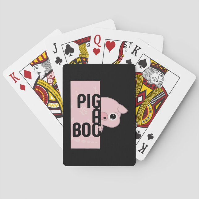 Baraja De Cartas Cerdo A Boo (Reverso)