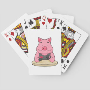 Baraja De Cartas Cerdo en Poker con tarjetas de Poker