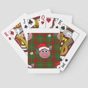 Baraja De Cartas cerdo navidad