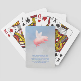 Baraja De Cartas Cerdo volador