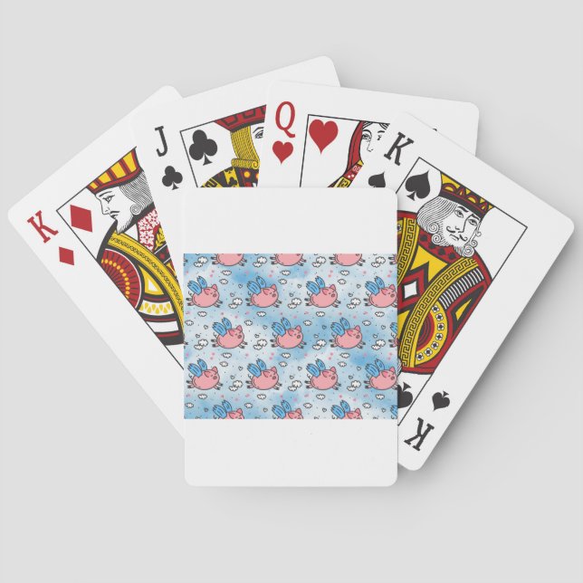 Baraja De Cartas cerdos voladores (Reverso)