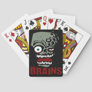 Baraja De Cartas Cerebros zombie