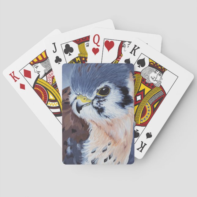 Baraja De Cartas Cernícalo americano (Reverso)