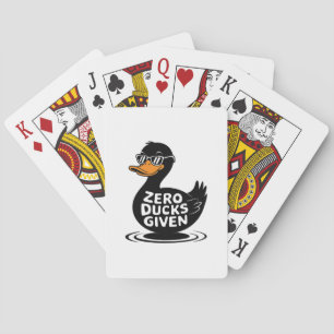 Baraja De Cartas Cero Patos Dados - Diseño Divertido y Genial de Pa