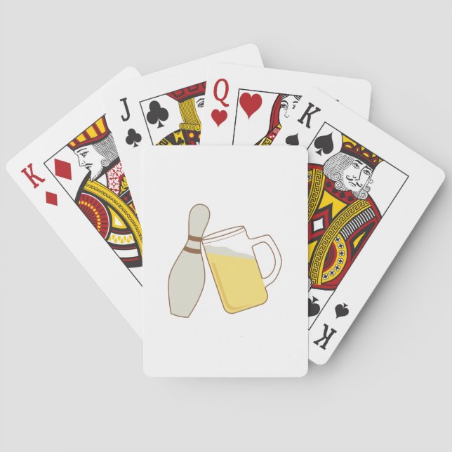 Baraja De Cartas Cerveza y bolera (Reverso)