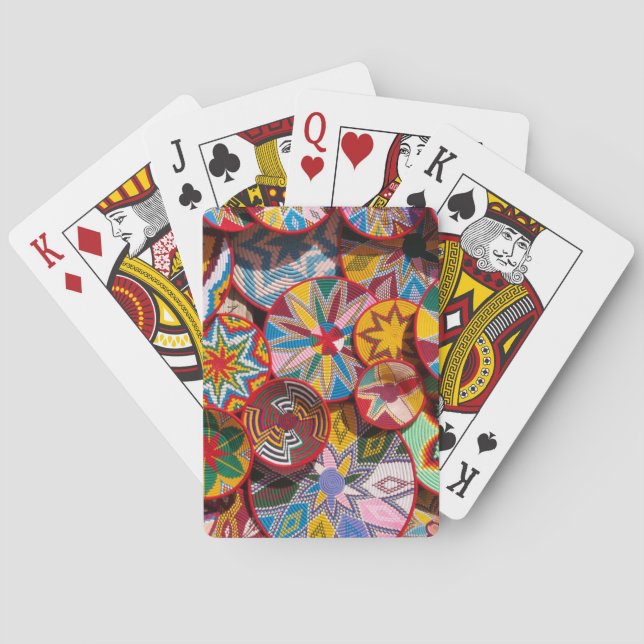 Baraja De Cartas Cestas tradicionales de Etiopía (Reverso)