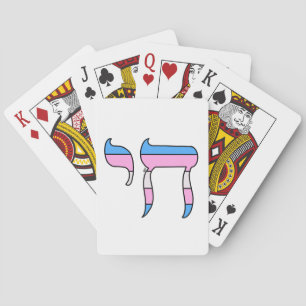 Baraja De Cartas Chai de la bandera del orgullo trans