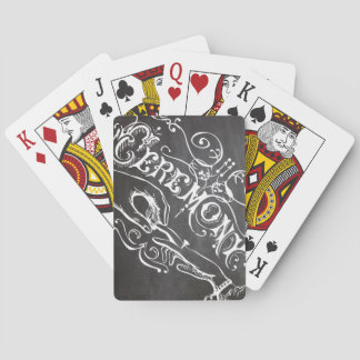 Baraja De Cartas Chalkboard Vintage Cards Wedding Gifts