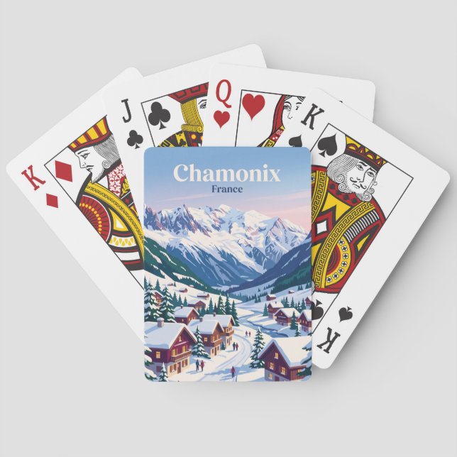 Baraja De Cartas Chamonix Francia (Reverso)