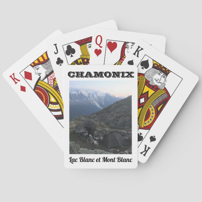 Baraja De Cartas Chamonix Mont Blanc y laca Blanc (Reverso)