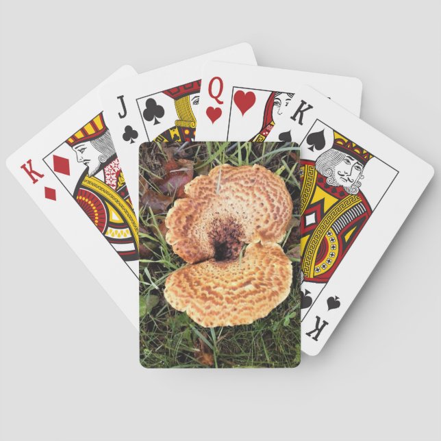 Baraja De Cartas champiñones en el bosque (Reverso)