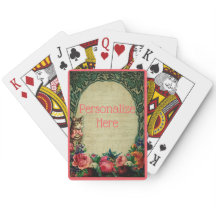 Chapa de gato victoriana floral vintage verde