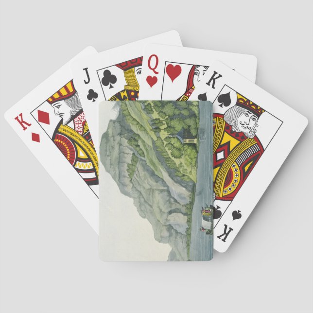 Baraja De Cartas Chapel of William Tell, from 'Customs of the Vario (Reverso)